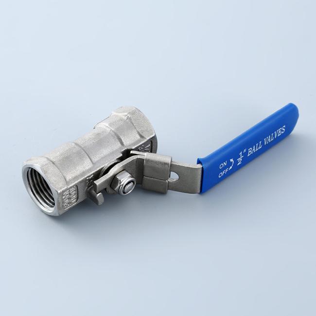 1/4" to 4" 1000wog 1PC Locking Stainless Steel Ball Valve