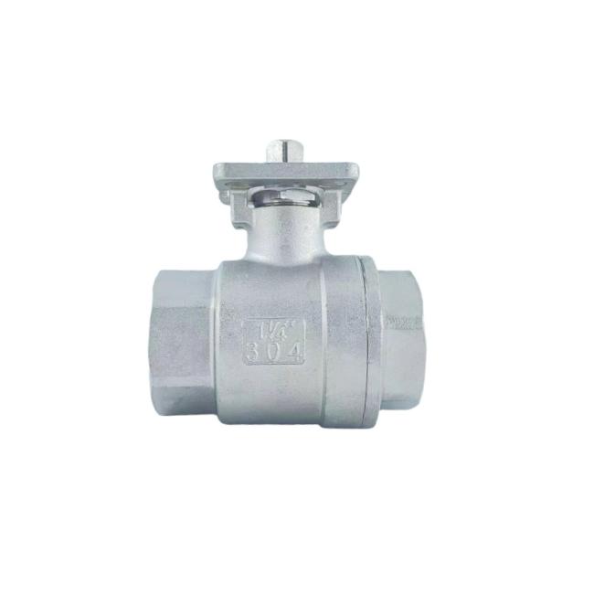 Manufacturer Stainless Steel 2PC Platform Ball Valve with Female Thread