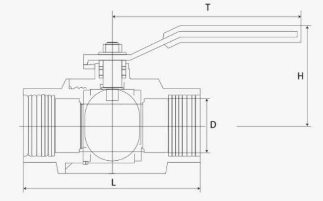 Butterfly Handle 1000wog Stainless Steel Female-Threaded 2PC Ball Valves
