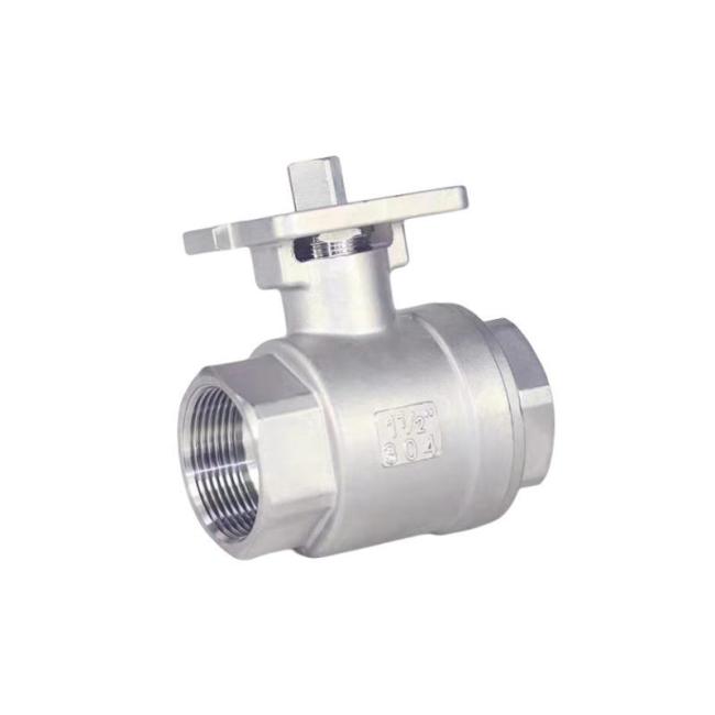 CF8 CF8m 2PC High Platform Ball Valve with Thread ISO5211 Pad