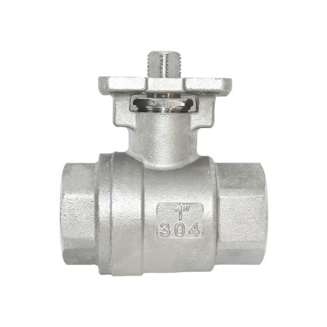 CF8 CF8m 2PC High Platform Ball Valve with Thread ISO5211 Pad
