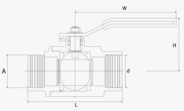 Factory Price Stainless Steel 2PC Female and Male Thread Ball Valve
