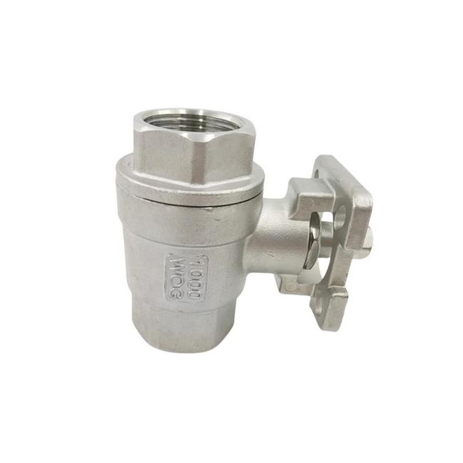 Stainless Steel 304/316 2PC Thread End Ball Valve Pn16 with High Platform