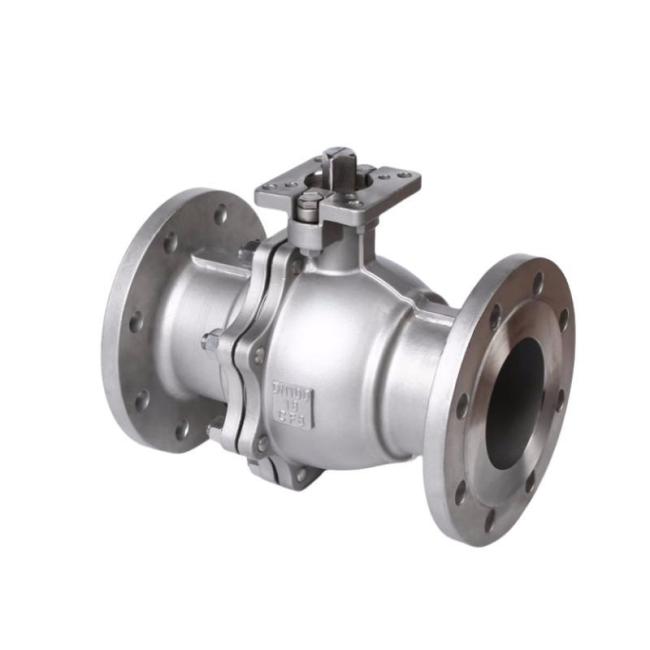 Stainless Steel ANSI Standard 2PC Flange Type High Platform Ball Valve