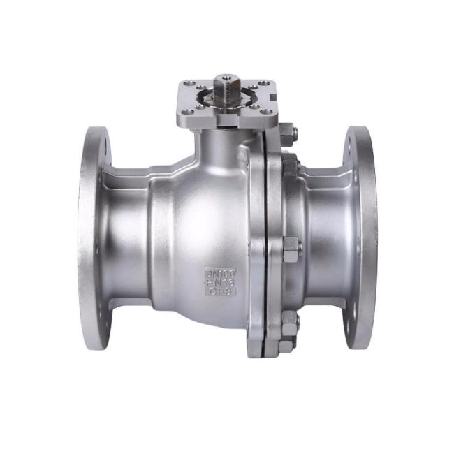 Stainless Steel ANSI Standard 2PC Flange Type High Platform Ball Valve