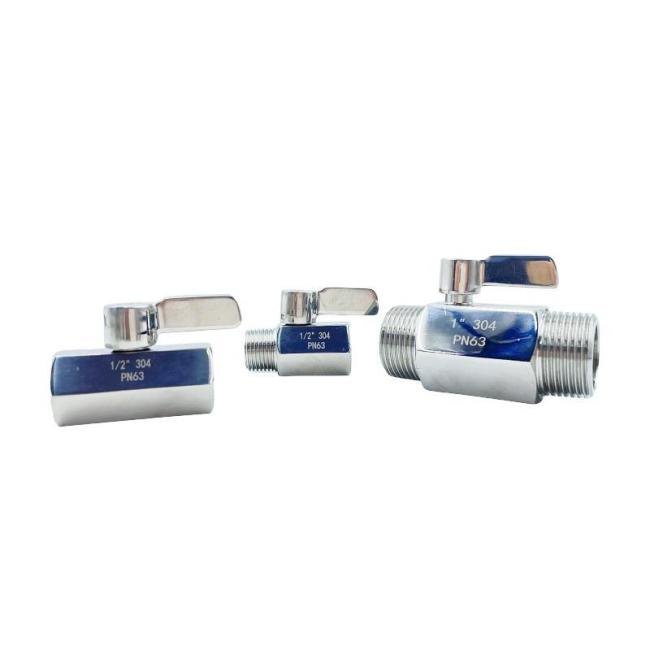 304 316 Stainless Steel Threaded Ball Valve, Mini Ball Valve M/M M/F F/F