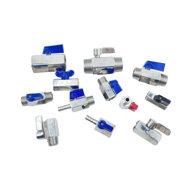 1000psi Stainless Steel Mini Ball Valve with NPT/BSPP/BSPT Thread