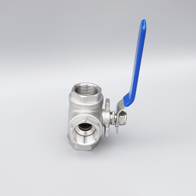 304/316 Stainless Steel T/L Type Screw Three Ball Valve