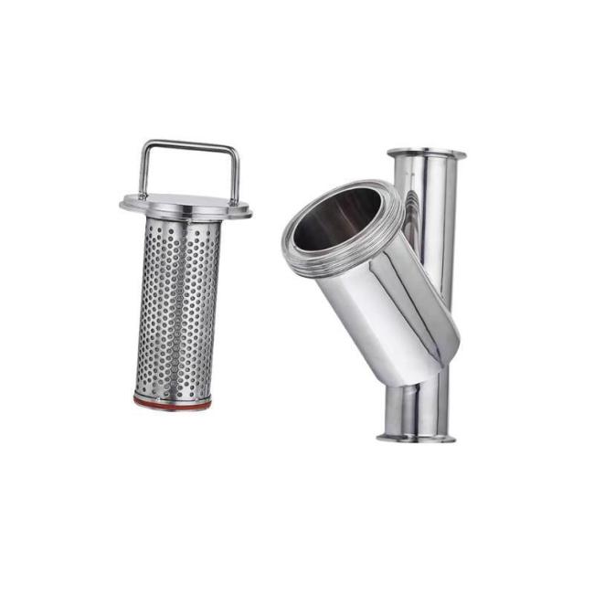 Sanitary 304/316L Stainless Steel Y-Type Filter with Clamp Connection