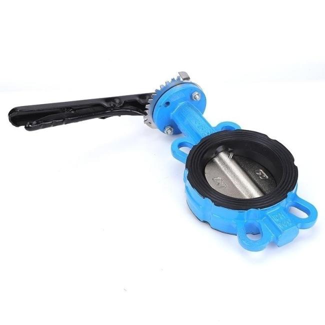 ANSI CF8 EPDM PTFE Strong Acid Ductile Iron Lever Opreated Wafer Lug Butterfly Valve