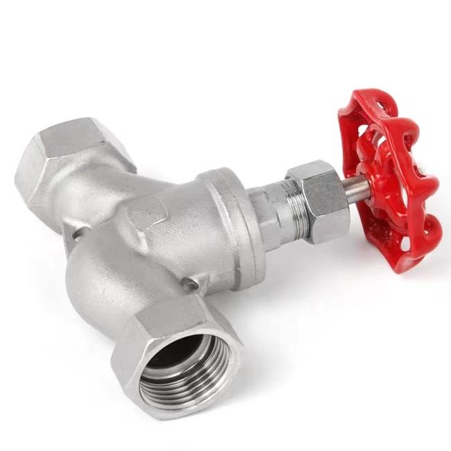 Investment Casting CF8/CF8m 1/4"- 4" Thread Industrial S Type Globe Valve