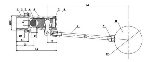 Water Tank Stainless Steel Float Ball Valve 3/4 Inch DN20