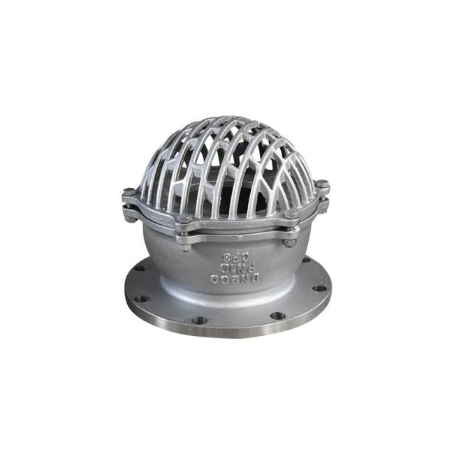 China DN100 Pn16 SS304 Vertical Type Flanged Foot Check Valve Manufacturer