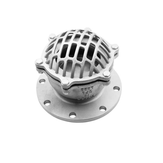 China DN100 Pn16 SS304 Vertical Type Flanged Foot Check Valve Manufacturer