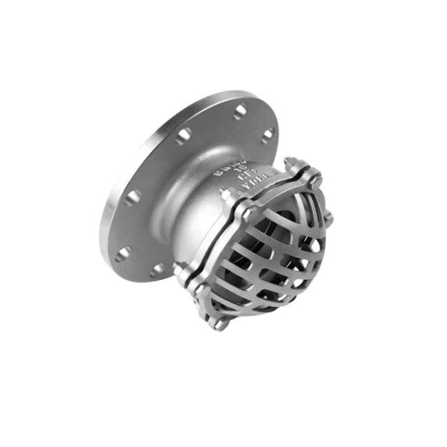 China DN100 Pn16 SS304 Vertical Type Flanged Foot Check Valve Manufacturer