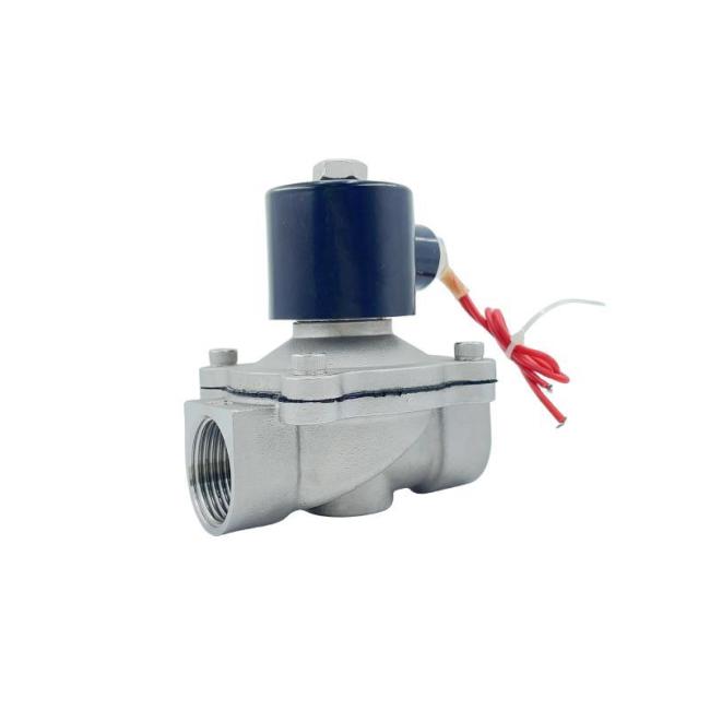 2W Stainless Steel Electric Water Fluid Solenoid Valve
