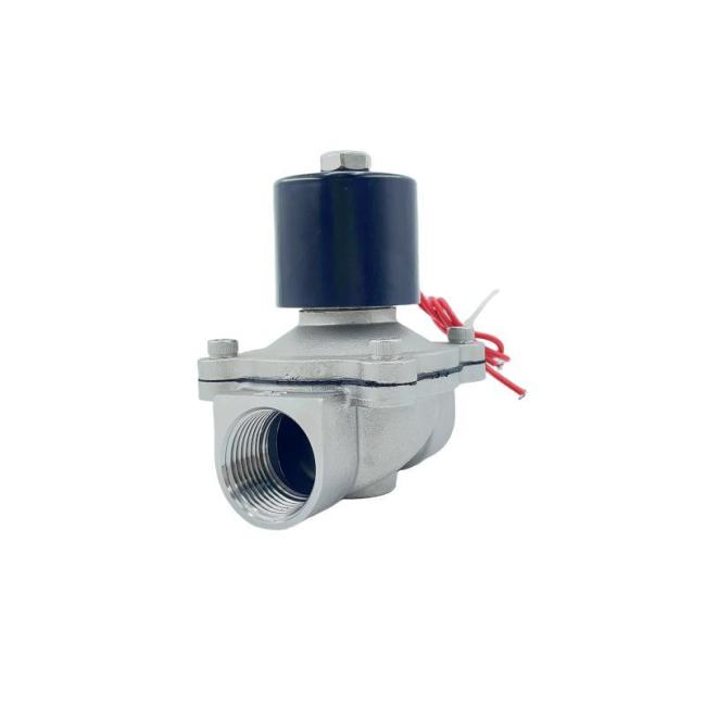 2W Stainless Steel Electric Water Fluid Solenoid Valve