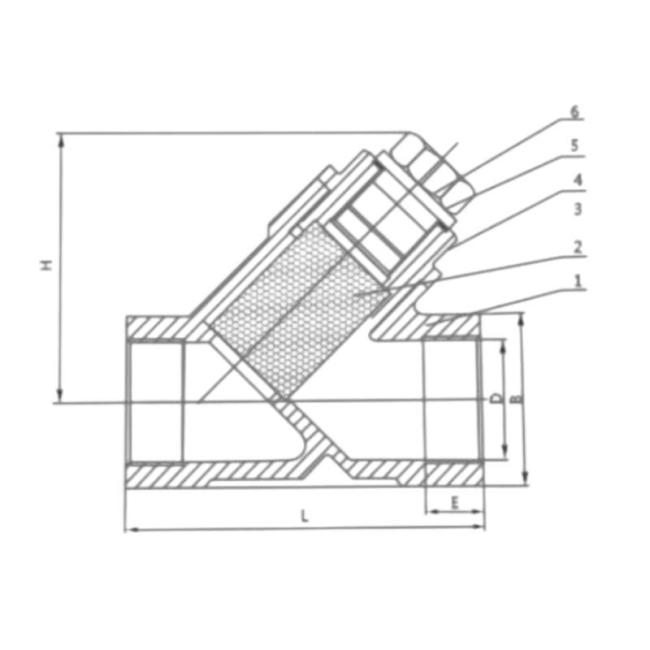 Stainless Steel 304 Thread Connection Y Strainer