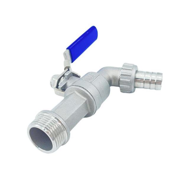 Premium Outlet Bibcock 304 Stainless Steel Valve Faucet