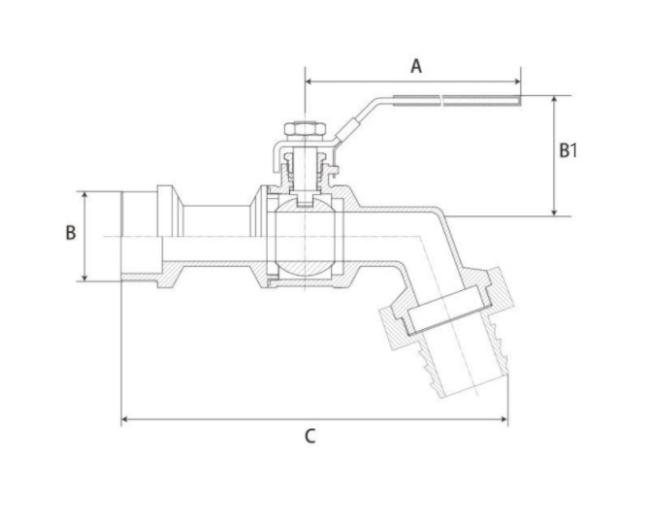 SUS304 Stainless Steel Faucet Threaded Tap