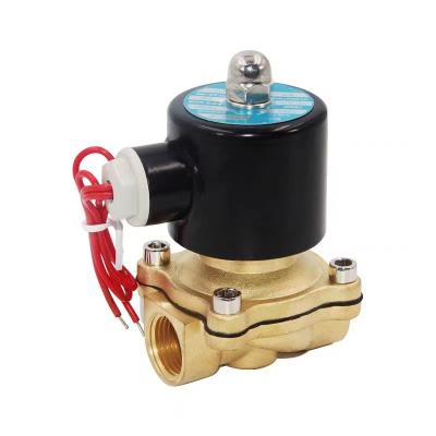 China Nominal Pressure Pn1.6MPa 2 Way Brass Water Air Direct Acting Solenoid Valve AC220V for sale