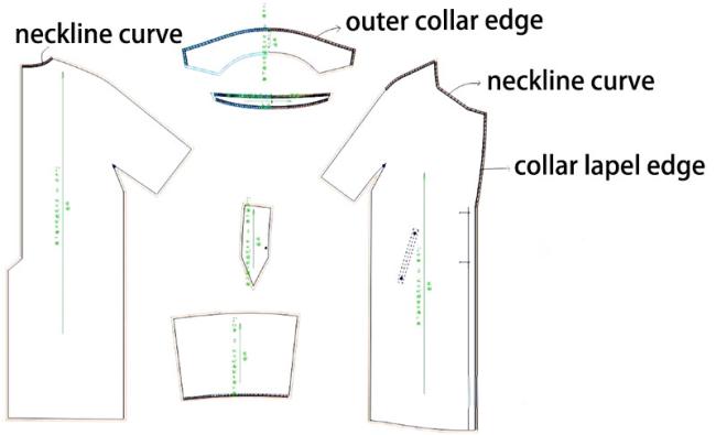 Interlining fusible interfacing strip product example