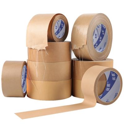 China Self Adhesive Gummed Kraft Paper Tape Water Activated Packaging for sale