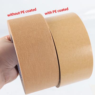 China Biodegradable Paper Parcel Tape Brown Gummed Tape For Packing Masking for sale
