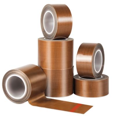 China Waterproof Cloth PTFE  Adhesive Tape Brown Heat Insulation for sale