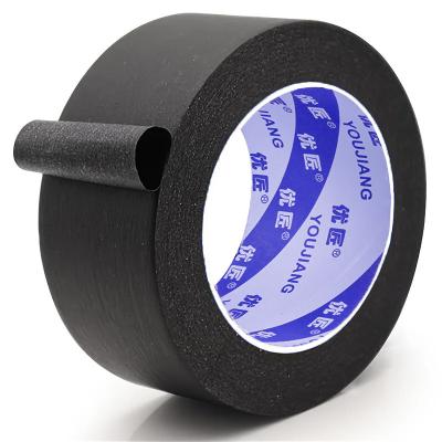 China Black Paint Multi-Surface Masking Tape Easy Removal For Security Wall Crafts Art Construction Renovation à venda
