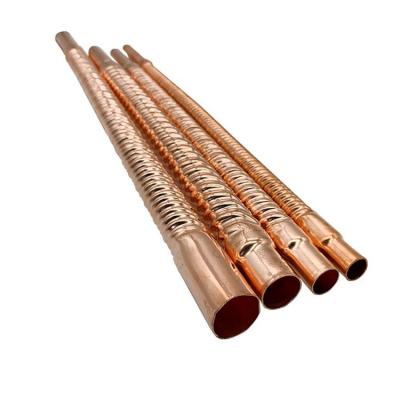 China DELLOK  Large Diameter Corrugated Steel Pipe Copper Heat Exchange Twisted Corrugated Pipe Cupro Nickel Corrugated Heat for sale