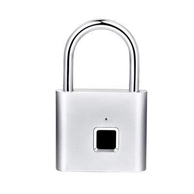 China Rainproof USB Smart Rim Lock / Biometric Padlock Rechargeable Lock for sale