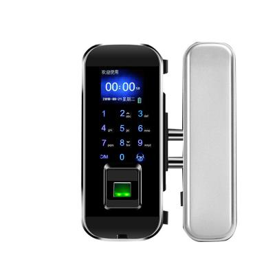 China Biometric keyless entry door lock fingerprint Door Lock For Glass Door for sale