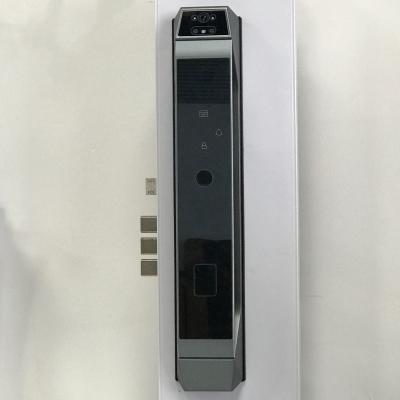 China Apartment Face Recognition Smart Lock / Black Fingerprint Security Door Lock for sale