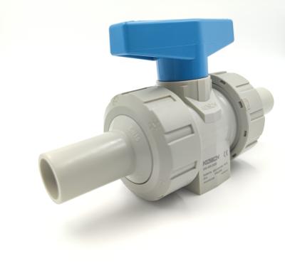 China Industrial Flange PVC Ball Valve PN 10 Manually Operated Control for sale