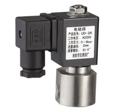 China SS Miniature Solenoid Valve Fluid Electric Solenoid Air Valve NO 24VDC 10mm for sale