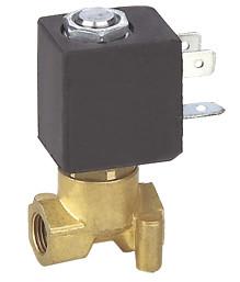 China Brass Electric Coffee Machine Solenoid Valve Direct Acting 2MM Low Pressure for sale