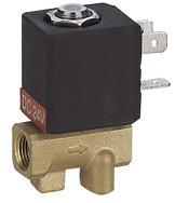 China 24V Brass Espresso Coffee Machine Solenoid Valve Direct Acting 2MM 1/8 Inch for sale