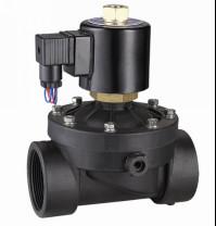 China Direct Acting Plastic Water Solenoid Valve , Two Way 12VDC Solenoid Valve 2＂ for sale
