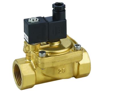 China Brass 1/2 Inch Pilot Operated Electric Solenoid Valve Normally Closed DC24V / 12V for sale