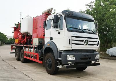 China PCT - 611A Single Pump Oilfield Cement Truck For Slurry Mix for sale