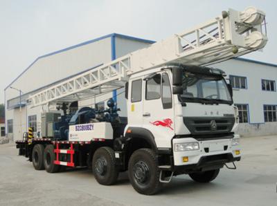 中国 回転式表600Mの地質のためのトラックによって取付けられる掘削装置 販売のため