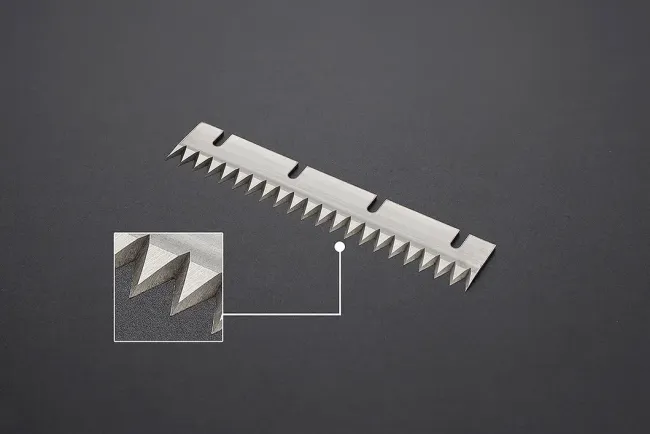 Packing Machine Knife Food Bags Packaging Serrated Blade Zigzag Blade Cutting Knife Blade for Packing Machine