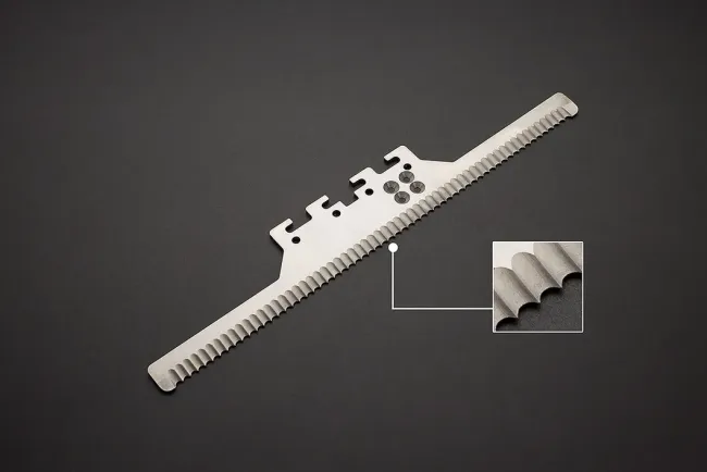 Packing Machine Knife Food Bags Packaging Serrated Blade Zigzag Blade Cutting Knife Blade for Packing Machine