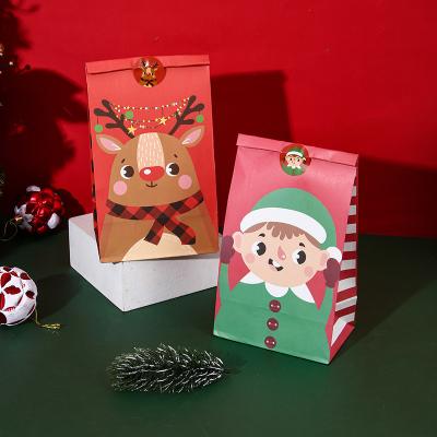 China Oilproof Kraft Paper Christmas Gift ECO Friendly Paper Bag 1g/PCS for sale