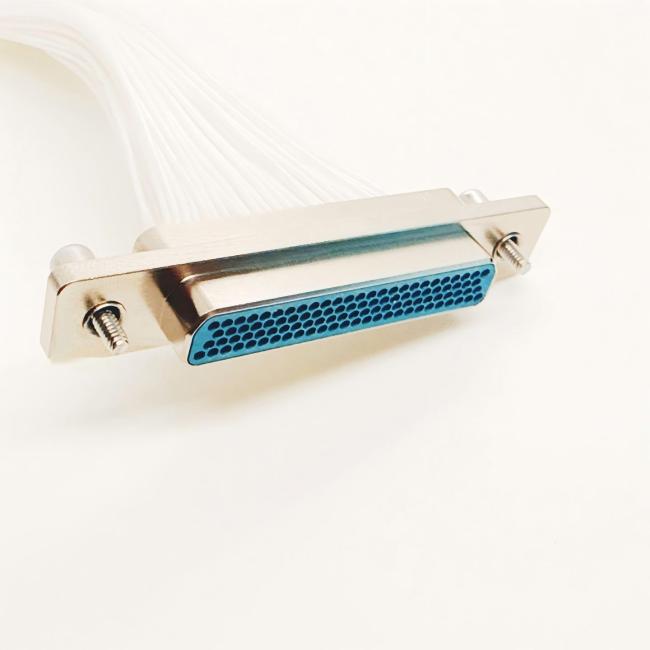 J30J-100TJL Connector front view showing pin configuration