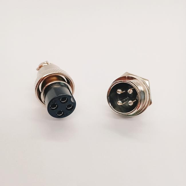 GX16-4 Pin Connector close-up view showing construction details