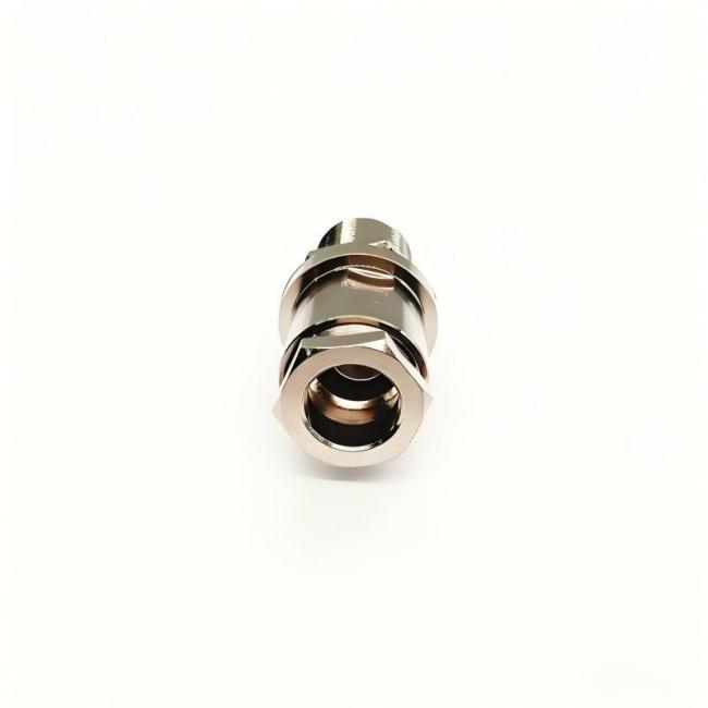 N-KY-7 connector side view showing bulkhead mount design
