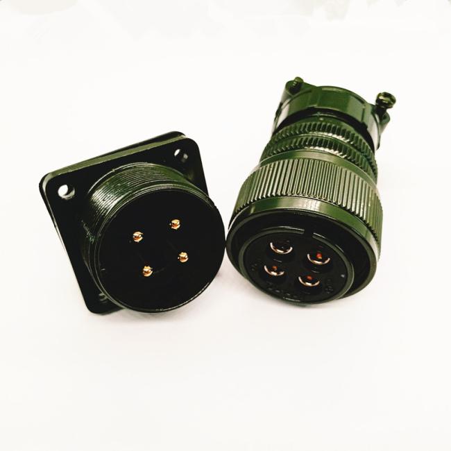 MS3106A-22-22S connector front view