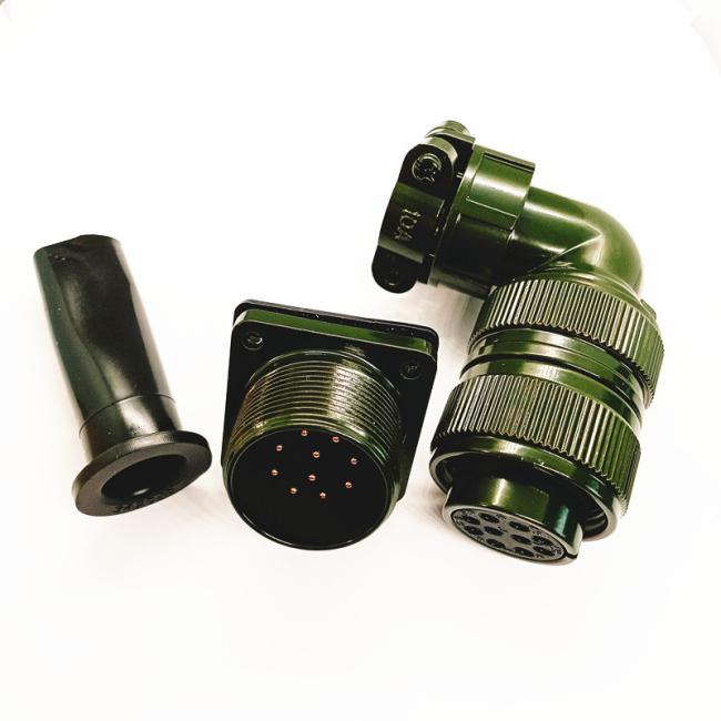 MS3106A-22-22S connector side view
